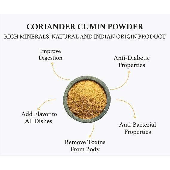 RSINC Coriander Cumin Powder (Dhania Jeera) Natural Freshly Coarse Grounded 200g JL186043900062