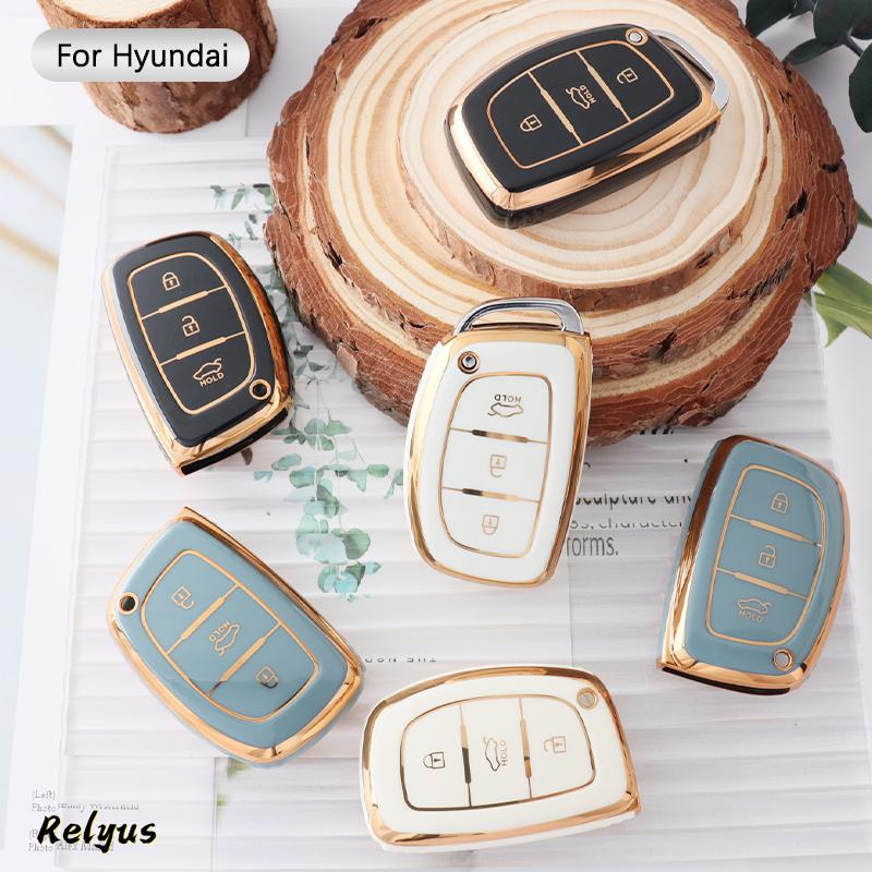Fashion Soft Tpu Car Remote Key Cover Case Protection Shell For Hyundai Ix35 Avante Mistra Elantra Santafe Tucson Accessories