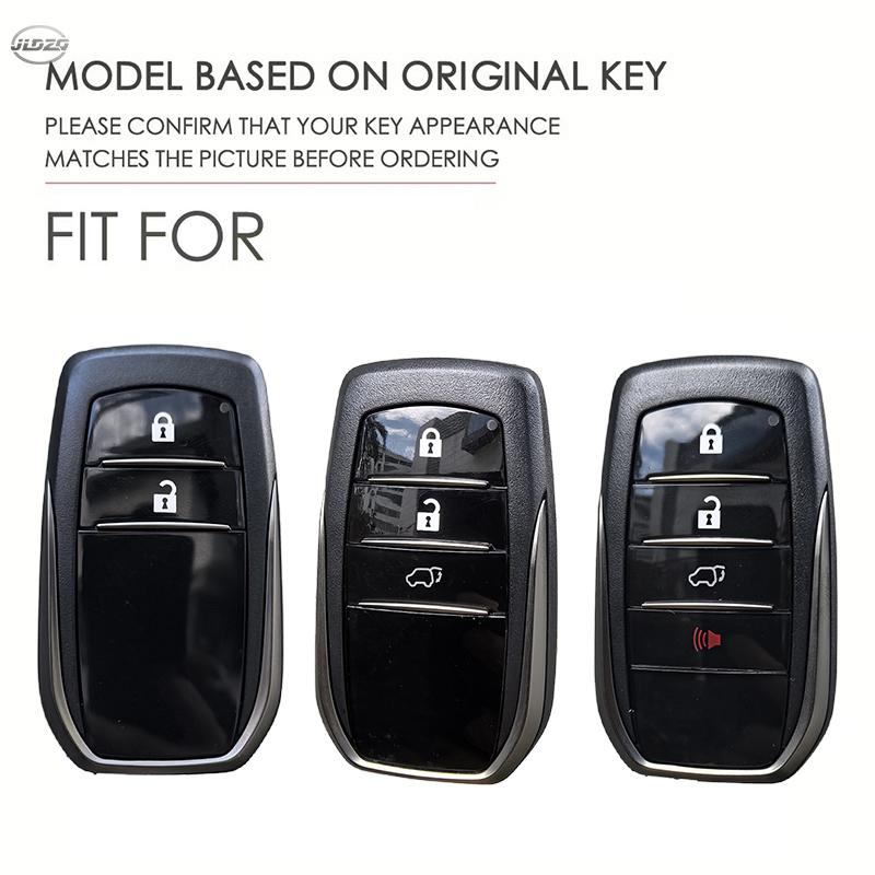 Silicone Car Key Case For Toyota Crown Highlander New Camry Rav4 Corolla Leling Prado Remote Protector Cover Accessories
