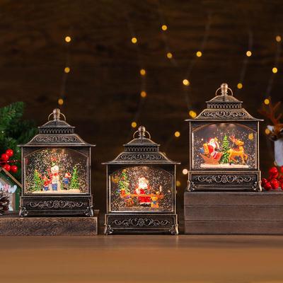 Musical Light-Up Snowing Christmas Ornament Night Light Gift
