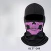 Outdoor Cycling Skull Mask, Road Bike Riding Mask, Scarf Integrated Half Face Ghost Print Headband Hat