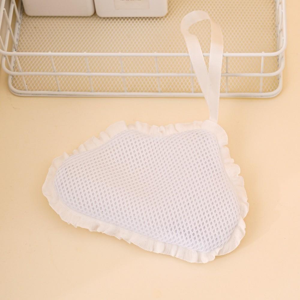 

Cloud/Heart Shaped Soap Foaming Net Exfoliating Massage Bathing Bubble Maker Foam Mesh Bathroom White Cloud