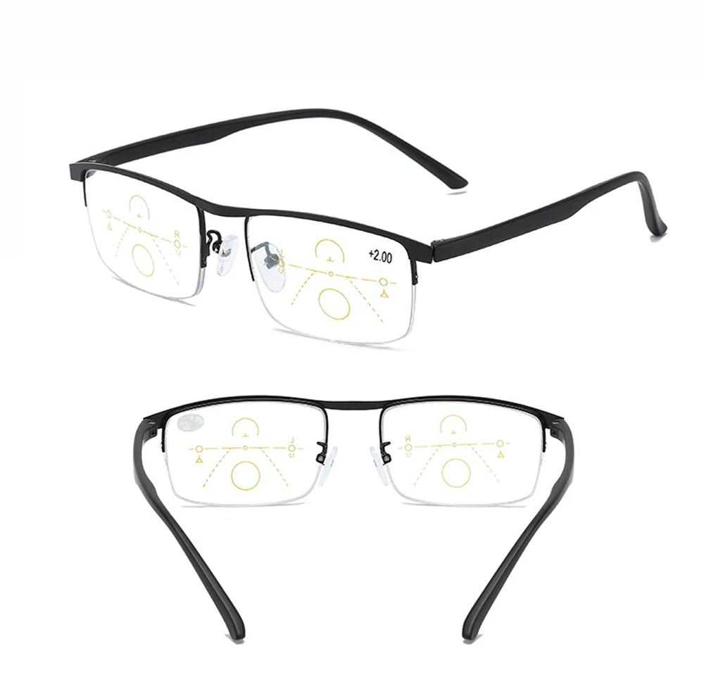 

Women Men Rectangle Half-Rim Ultralight Progressive Mutifocus Reading Glasses +0.75 +1 +1.25 +1.5 +1.75 +2 +2.25 +2.5 +2.75 To+4 +4.0