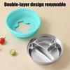 Divided Design 3 Grids Children Dishes Kids Feeding Bowls  Toddle Training Tableware