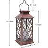 Yard Garden Decoration Flickering Hanging Flameless Fairy Lamp Solar Lanterns Mason Jar Night Light