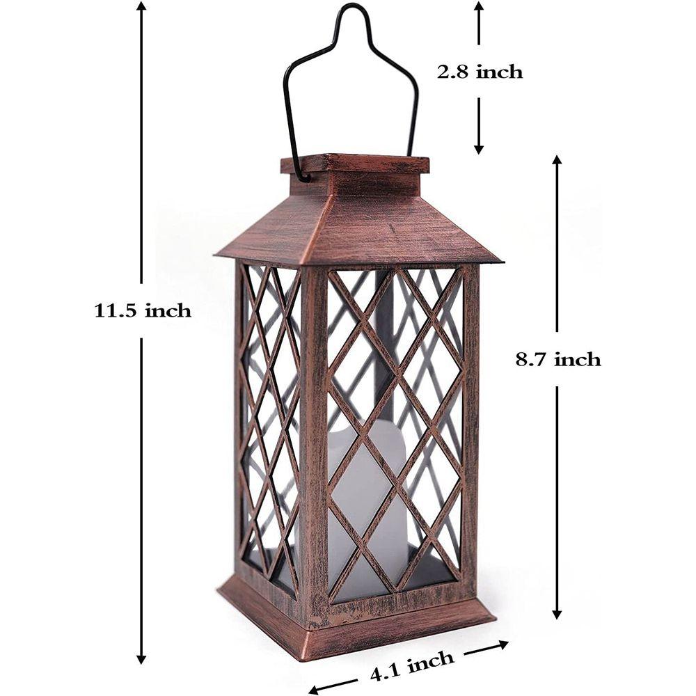 Yard Garden Decoration Flickering Hanging Flameless Fairy Lamp Solar Lanterns Mason Jar Night Light