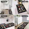 VIKAMA 2pcs Farmhouse Kitchen Carpet, Indoor Laundry Room Runner, Living Room Bedroom Entry Floor Mat, Home Decoration