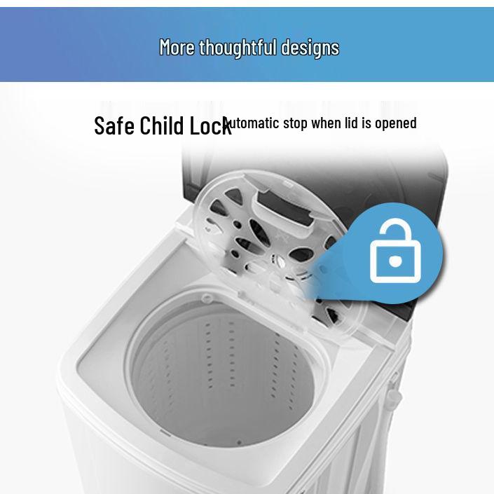 Waschmaschine mit großem Fassungsvermögen und Schleuderfunktion für Kleidung & Schuhe - Ideal für Wohnheime & Mietwohnungen