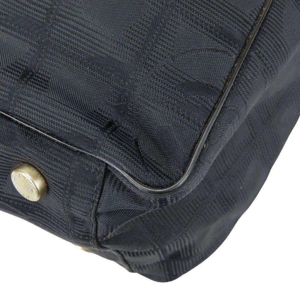 Used CHANEL Tote Bag New travel line COCO Mark Jacquard nylon/leather black 9th