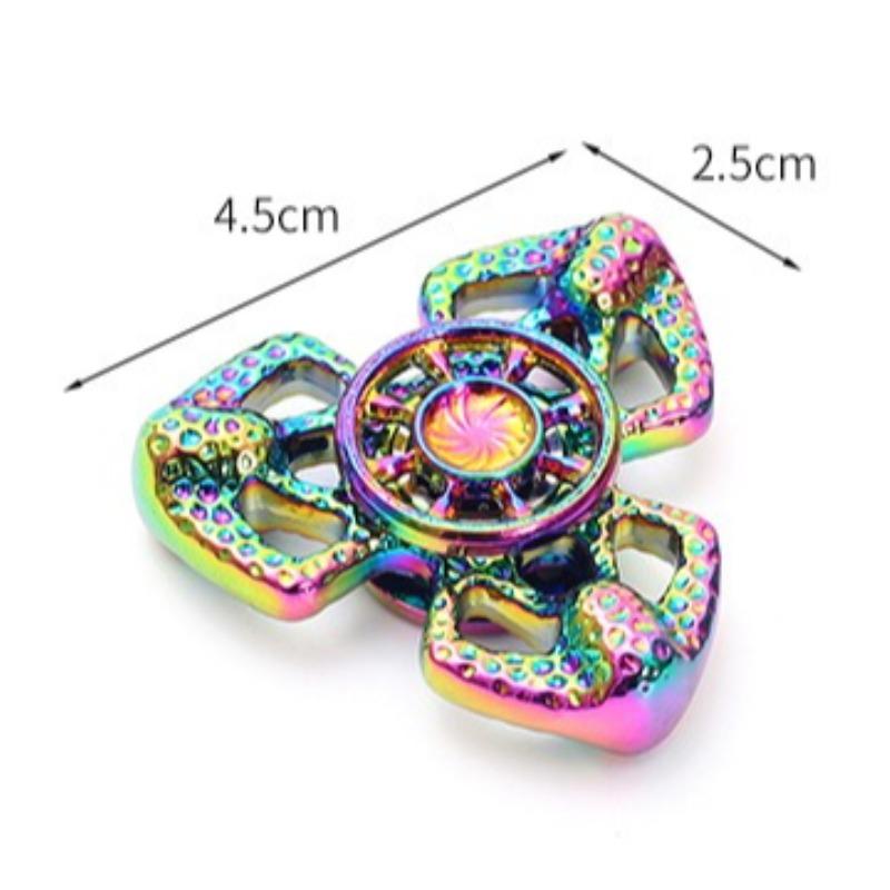 EDC Three Leaf Rotating Fingertip Gyroscope Adult Stress Relief Toy Fingertip Tuner for Relieving Anxiety and Relaxation
