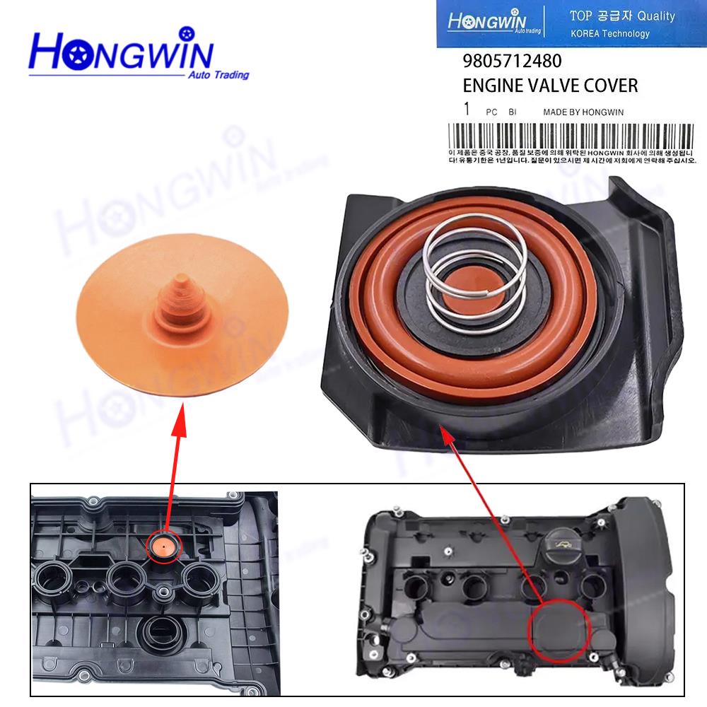 SET 9805712480 9812071480 PCV Valve Cover Repair Kit For Citroen C4 C5 DS3 1.6 Peugeot 207 208 308 508 RCZ 9812828980 9807146180