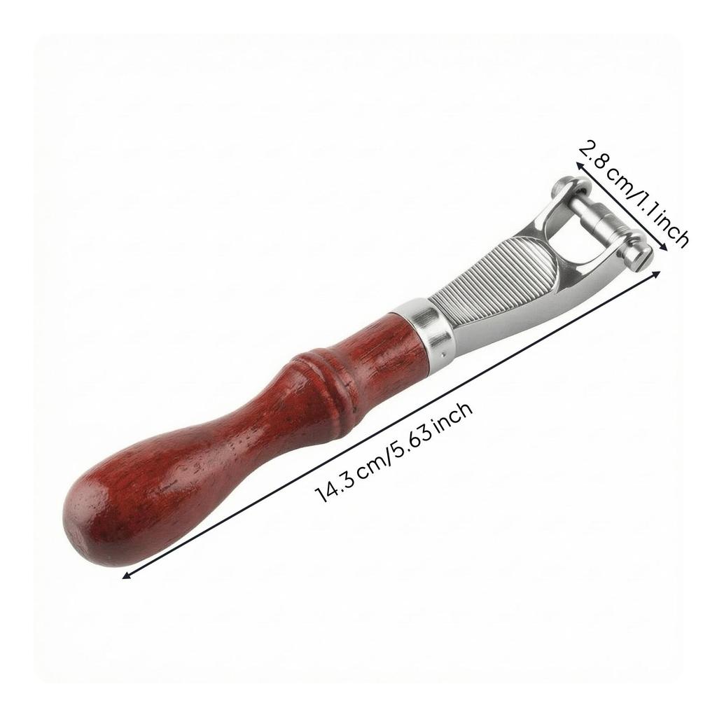 Leather Embossing Roller Tool Consistent Detail for Workshop