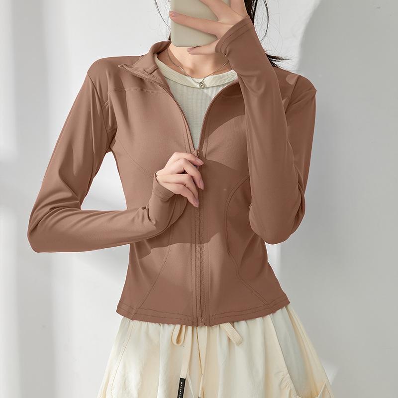 Sunscreen Clothes, Yoga Clothes, Women's Spring New Pilates Training, Sports Quick-drying Jacket, Running Fitness Top