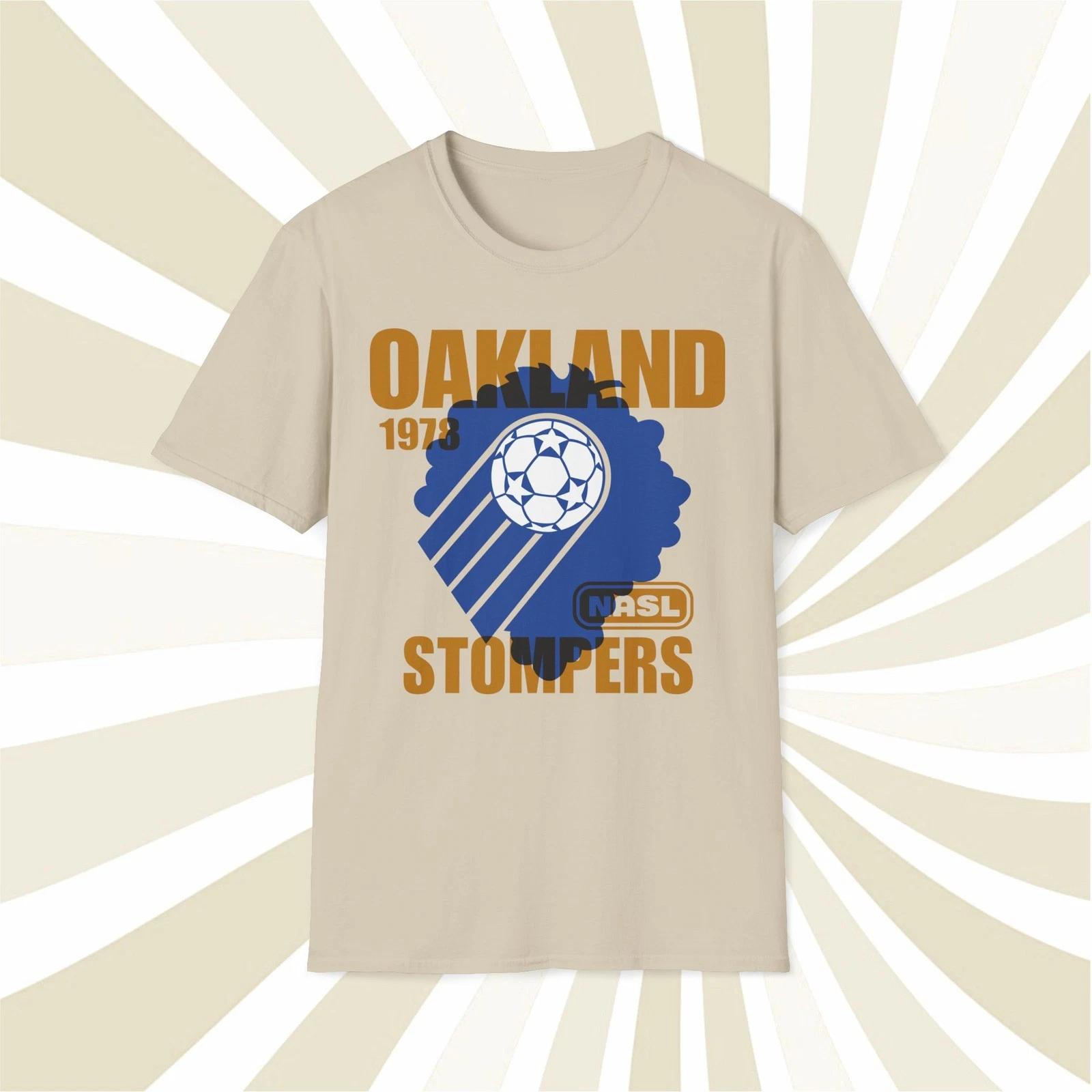 Men s and Women s T-shirts Oakland Stompers 1978 NASL Vintage Offset Printed Soccer T-Shirt XL