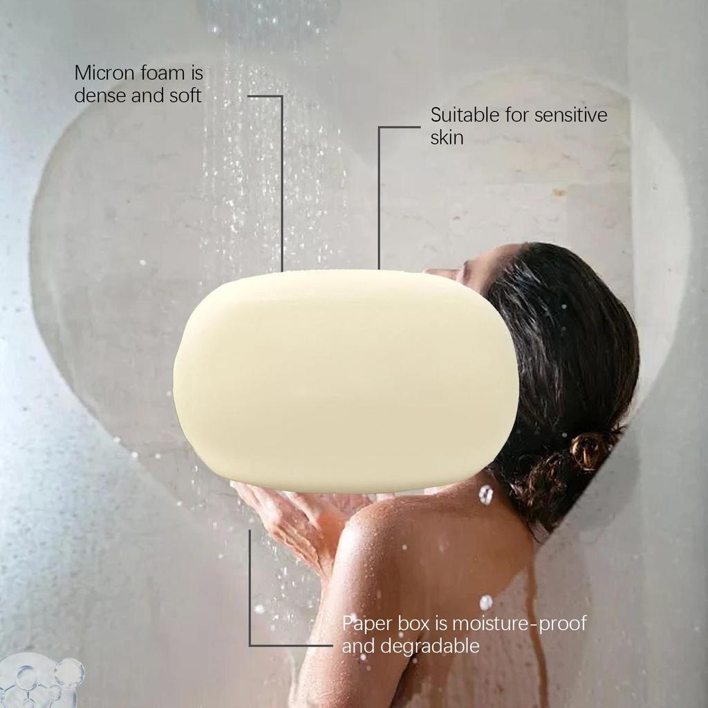 Cleansing Bar Soap, Gentle Formula, Full Body Cleansing, Hydrating & Moisturizing, 2 in 1 Body Wash & Facial Cleanser