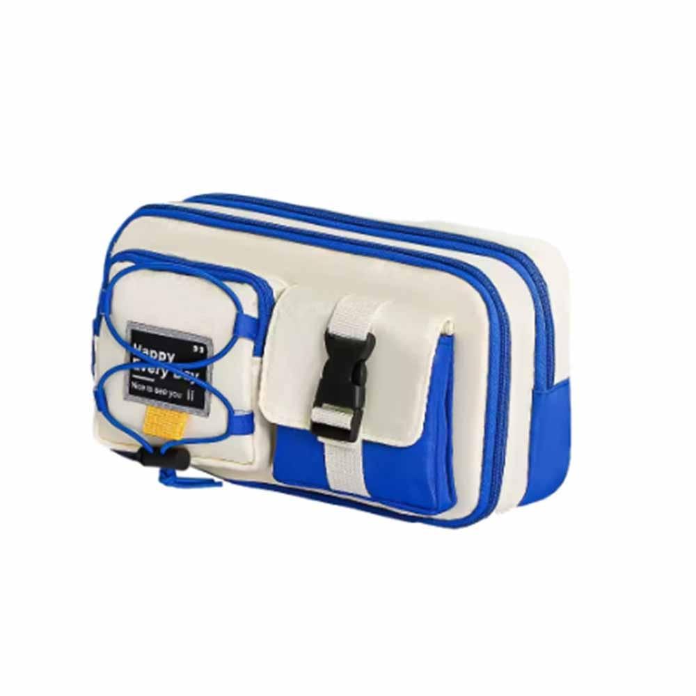 

Large Capacity Student Stationery Bag Dirt-resistant Pen Bag Pencil Pouch Students Use синий