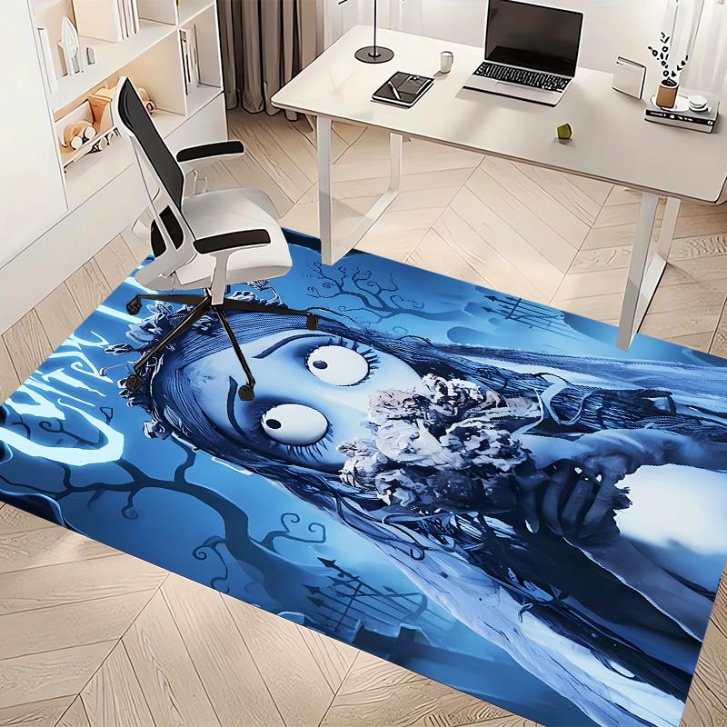 sorrow love The Corpse Bride Printed Absorbent Washable Carpet, Non-Slip Bathroom Mats, Kitchen Rugs, Yoga Mat,Living Room Entrance, Camping Picnic Ru