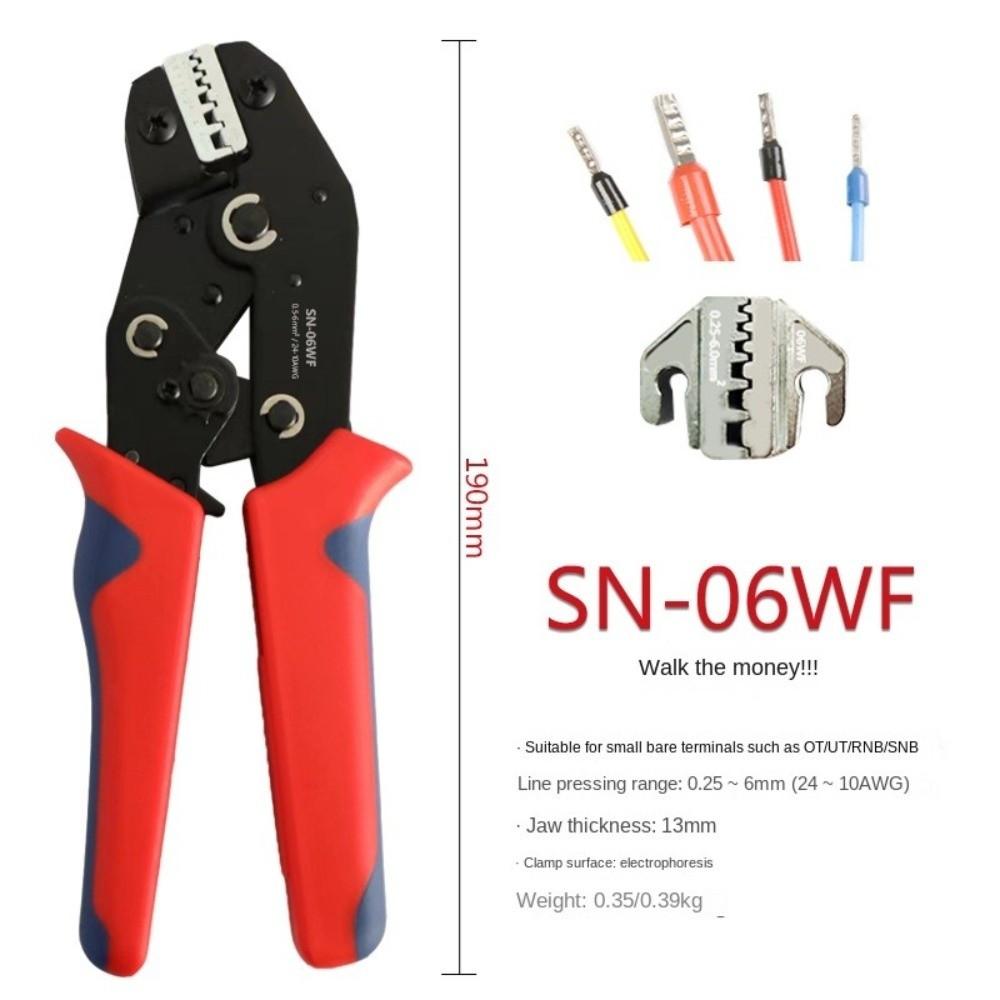 SN Multifunctional Crimping Pliers Waterproof Ratcheting Crimping Tool Wire Crimper Clamp Wrench