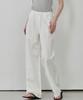 MALOUPE 9160 Linen Wide Pants (White)
