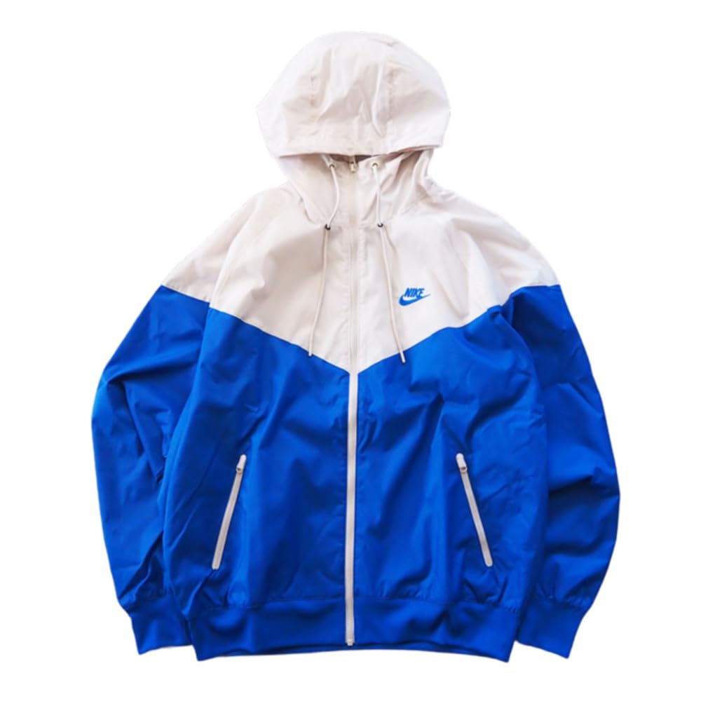 Nike NSW HE WR Sportswear Windrunner Breaker Full Game Olewood Size Small Zip-Up Jacket, Men's, Gym, Sportswear, Fitness, Training, DA0002-480,