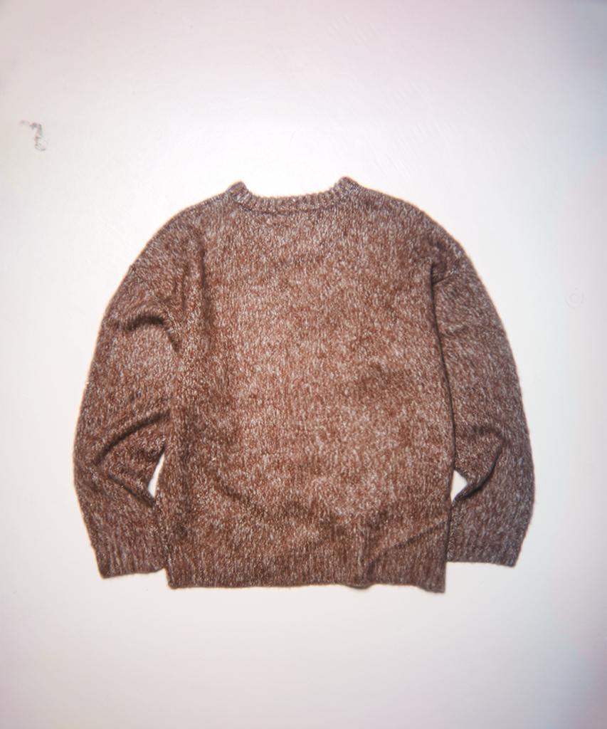 TOWTOW ARCHIVE Cozy Fuzzy Sweater Brown