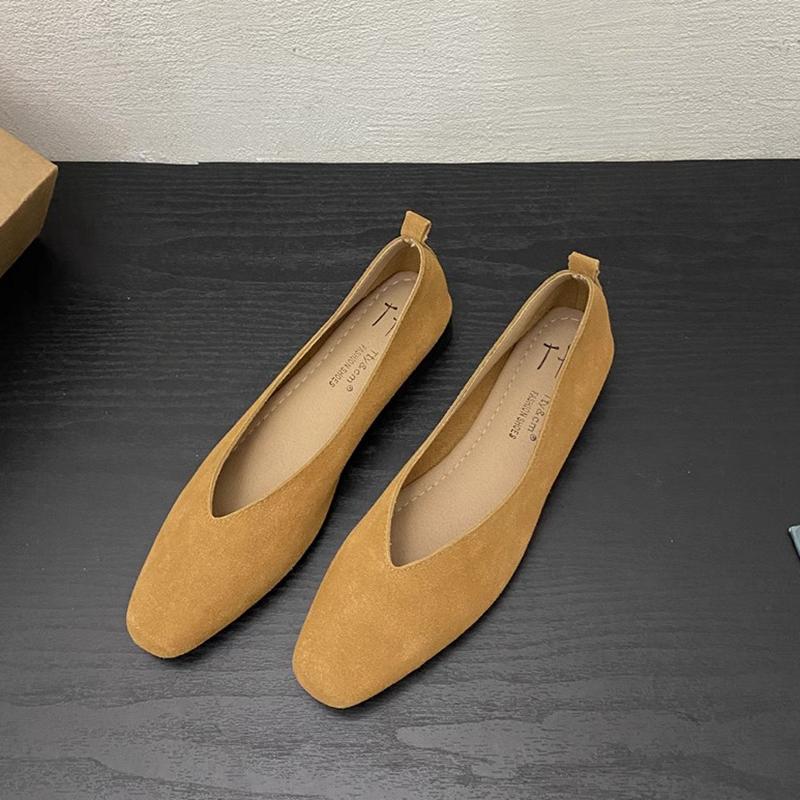 Fashion SUOJIALUN 2025 Spring New Women Flat Shoes Fashion Round Toe Slip On Ladies Elegant Boat Shoes Soft Flat Heel Outdoor Single Sho