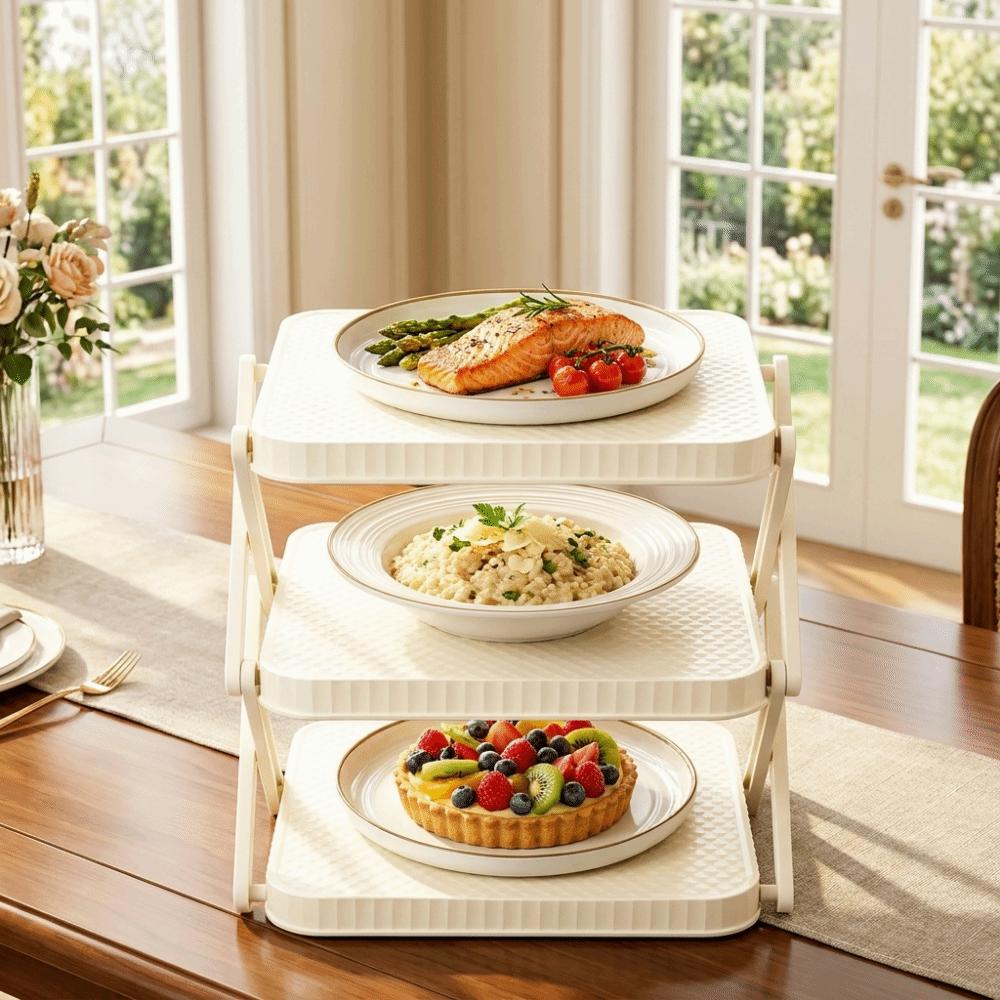 Multi-functional Dish Storage Stand Space Saving Kitchen Plate Organizer Holder  Bathroom