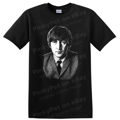 John Lennon The Beatles Rock Legends Portrait T Shirt Music Icon Tee