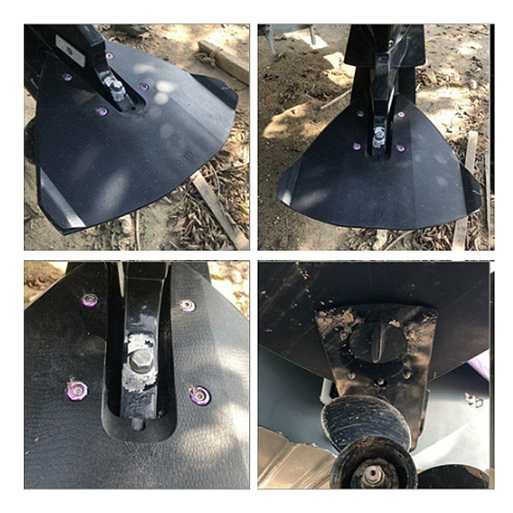 Marine Hydrofoil Stabilizer Outboard Boat ABS Plastic Steering Boat Control For Outboards Stern Drives 30HP-300HP Engine Black