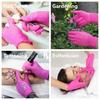 100PCS Fuchsia Nitrile Gloves Disposable Latex-Free for Food Handling Household Cleaning Esthetician Durable Non-Slip Design