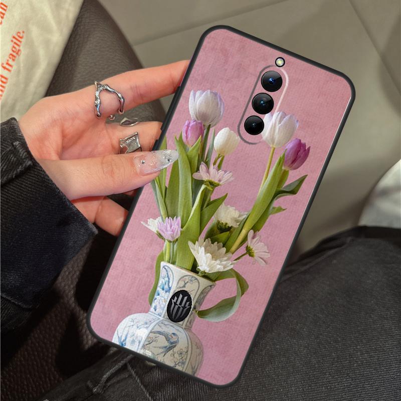 

Tulips Flower Spring Case For ZTE Nubia RedMagic 11 9 8 10 Pro Plus 8S 9S 10S Pro 5G 5S 6 7 6S 7S Pro 10 Air Cover Red Magic 6s Pro