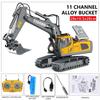 Escavatore Dumper RC Auto Telecomandata 2.4G Veicolo da Cantiere Camion Cingolato Bulldozer Giocattoli per Bambini Ragazzi Regali di Natale