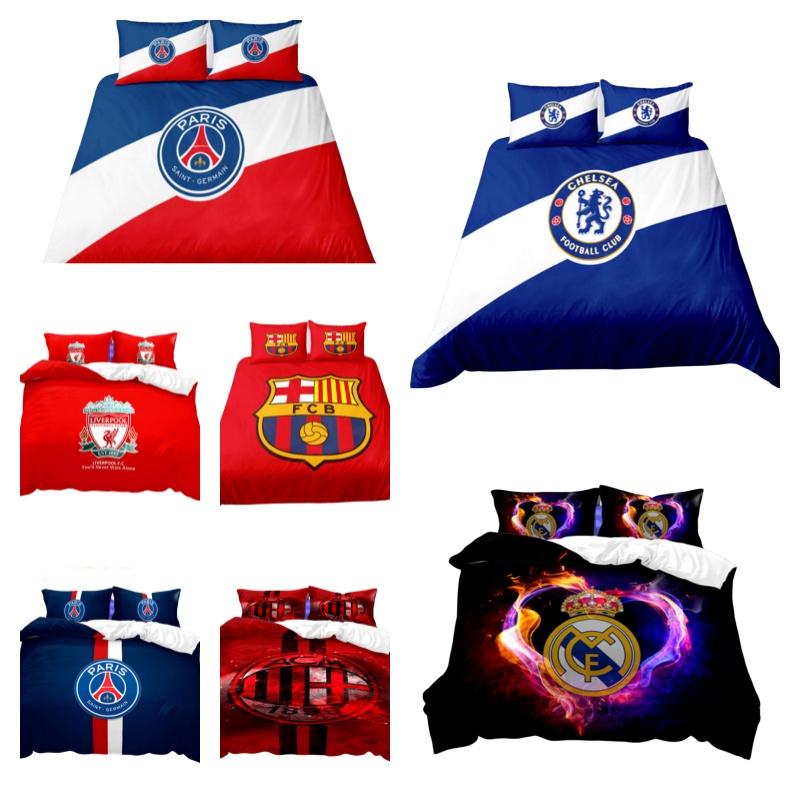 Football Bedding Set Polyester Material Includes Duvet Cover And Pillowcase