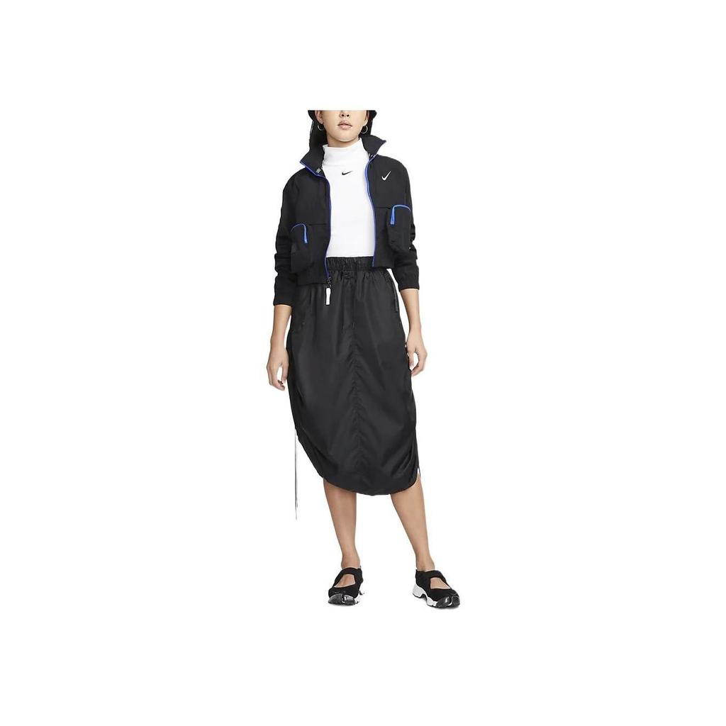 Nike Giacca da Donna con Zip Stampata a Maniche Lunghe con Colletto Primavera/Estate 2023 Giacca Nera DV8035-010