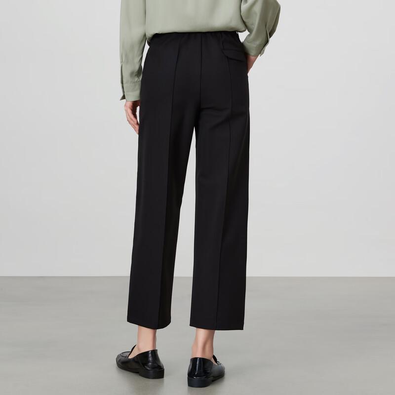 Elva' Island Women's Versatile Straight Cropped Pants