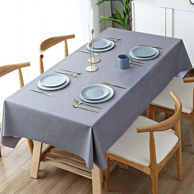 Rectangular Plastic Tablecloth Pvc Waterproof Antifouling Cover Outdoor Dining Table Cloth