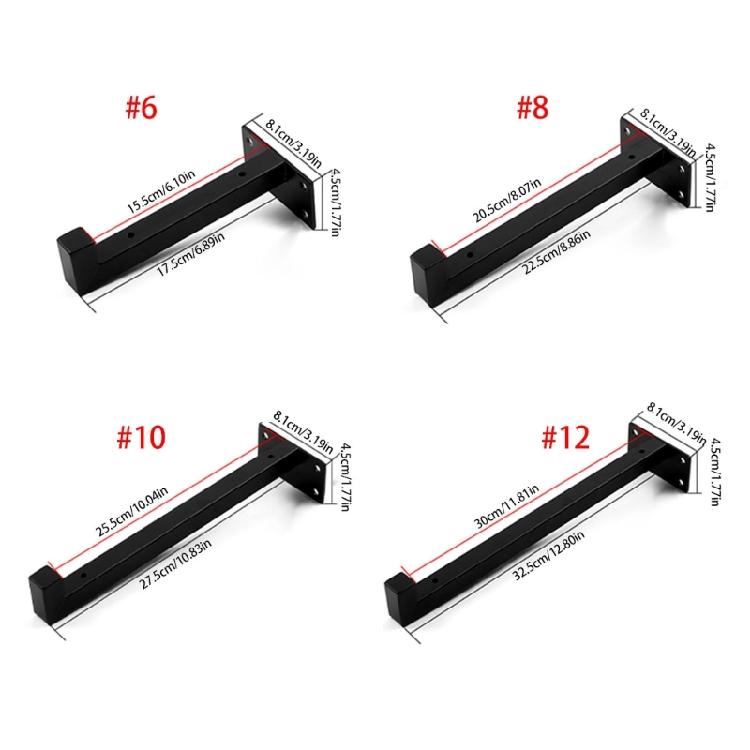 Sturdy Floating Shelf Brackets Decorative Shelf Support for Kitchen and Bathroom with Heavy Duty Steel Build