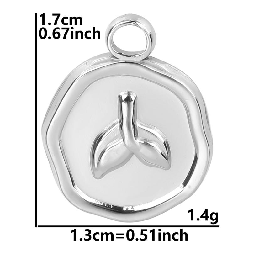 6pcs Different Bone Tail Fish Charm Ocean Animal Pendants Stainless Steel Charms For Jewelry Making Supplies Handmade Materials
