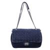Vintage Denim Umhängetasche Damen Große Kapazität Kette Crossbody-Tasche