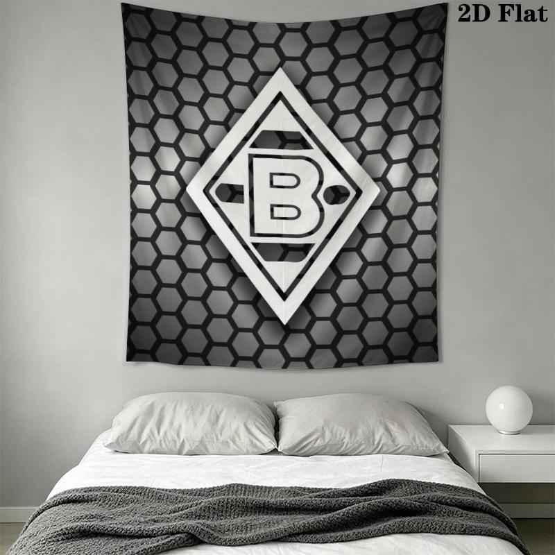 Borussia Wall Tapestry Aesthetic Wall Hanging Printed Fabric Blanket Decorative Tapestries for Bedroom Living Room Home Decor