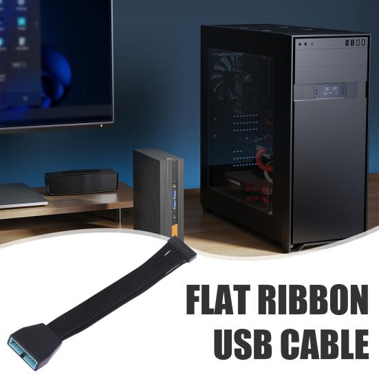 USB 3 Header Extension Cable Motherboard 19/20 Pin Male To Female Internal Extension Cable