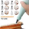 Stainless Steel Kitchen Baking Cake Decorating Tool Silicone Piping Nozzles
