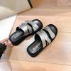Square-toed Thick-soled Beach Casual Shoes with Flip-flops for Women To Wear Outside