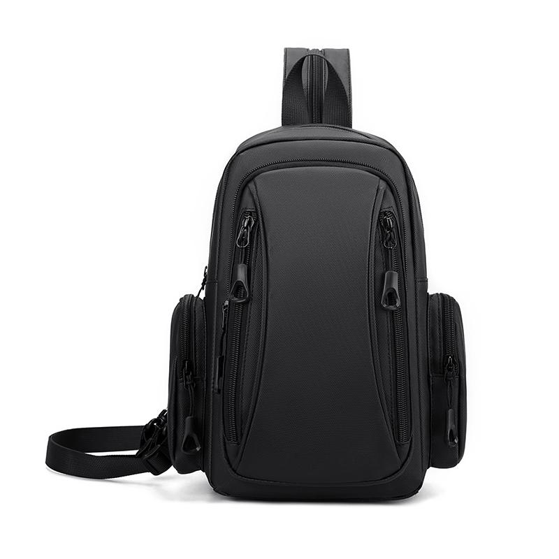 Men's Backpack and Chest Bag 2 In 1 Fashion Small Black Shoulder School Bag for Man Designer Waterproof Sports Travel Bag