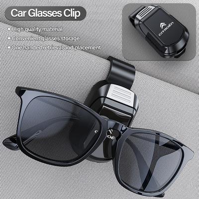 Car Sun Visor Glasses Clip Sunglasses Storage Bracket For Citroen Cross C6 C4 C3 C2 C1 2CV VTS DS3 DS4 DS5 RD3 Berlingo