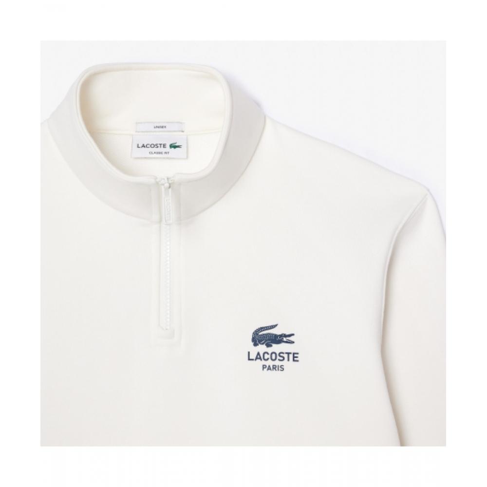 Lacoste Common Casual Half Zip Sweatshirt [off White]