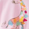 Girls Long Sleeve Pullover Sweatshirt Crewneck Casual Dinosaur Print Soft Fabric Comfortable Fit