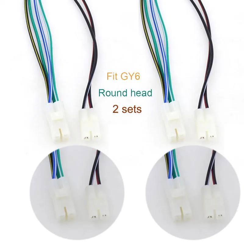 Motorcycle Ignition Coil CDI Electric Cable Wire Harness Plug Head for GY6 50cc 125cc 150 ZJ125 Scooter ATV Moped Parts