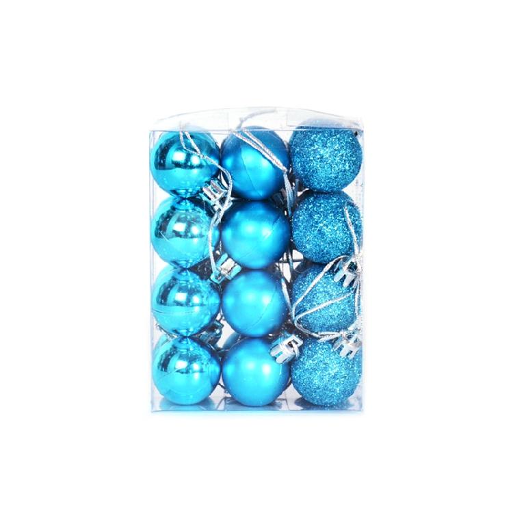 24 Pcs/Set Decorative Xmas Bauble Delicate Balls Decorations Xmas Tree Pendants
