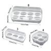 Travel Friendly Clear Eggs Case With Sealed Closure Camping Cookware Organizers Crush Proof Construction